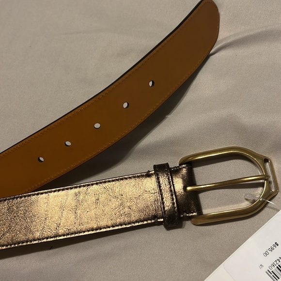Ralph Lauren Gold Buckle Leather Belt - Picture 6 of 7